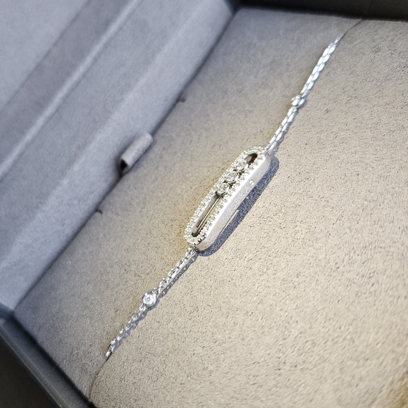 Messika Baby Move white gold and diamond pavé bracelet - Picture 5 of 10